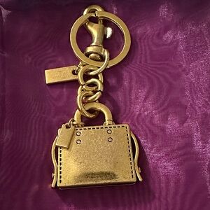 Bag Charm gold heavy accents bag charm/keychain new no tags